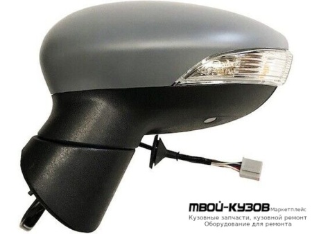 ЗЕРКАЛО ЛЕВАЯ СТОРОНА ЭЛЕКТР С ПОДОГРЕВОМ , УКАЗАТЕЛЬ ПОВОРОТА , АВТОСКЛАДЫВ , ПОДСВЕТ (ASPHERICAL) (ТАЙВАНЬ) для Ford FIESTA (2008-)