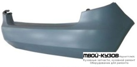 БАМПЕР ЗАДНИЙ ГРУНТ (ТАЙВАНЬ) для Skoda FABIA / ROOMSTER (2007-2009)