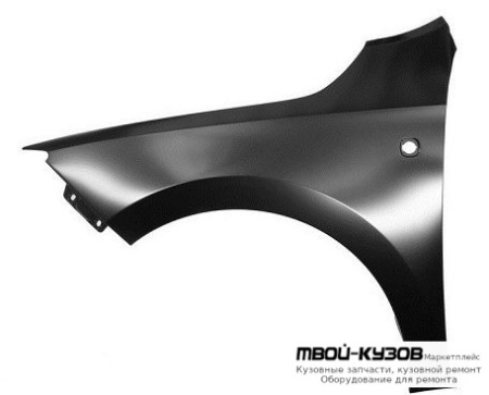 КРЫЛО ПЕРЕДНИЙ ПРАВАЯ СТОРОНА С ОТВ ПОД ПОВТОРИТЕЛЬ (ТАЙВАНЬ) для Skoda RAPID (2014-)