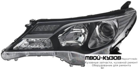 ФАРА ЛЕВАЯ СТОРОНА БЕЗ ДИОД ПОД КОРРЕКТОР (КИТАЙ) для Toyota RAV4 (2013-)