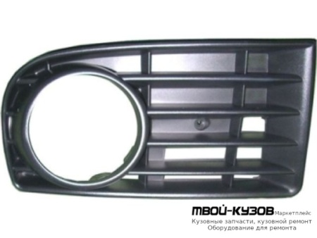 РЕШЕТКА БАМПЕРА ПЕРЕДНИЙ ПРАВАЯ СТОРОНА П/ПРОТИВОТУМ (ТАЙВАНЬ) для Volkswagen GOLF V (10.2003-)