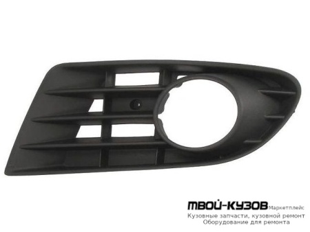 РЕШЕТКА БАМПЕРА ПЕРЕДНИЙ ЛЕВАЯ СТОРОНА С ОТВЕРСТИЯМИ ПОД ПРОТИВОТУМАННЫЕ ФАРЫ (ТАЙВАНЬ) для Volkswagen GOLF PLUS (2004-)