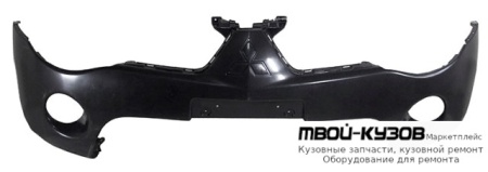 БАМПЕР ПЕРЕДНИЙ С ОТВ П/РАСШИРИТ ЧЁРНЫЙ (ТАЙВАНЬ) для Mitsubishi L200 (2005-)