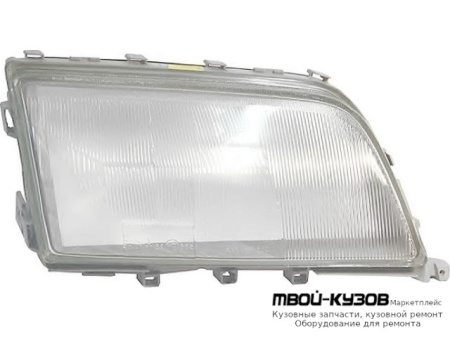 СТЕКЛО ФАРЫ ПРАВАЯ СТОРОНА С РАМК (DEPO) для Mercedes W202 (06.1993 - 06.2000)