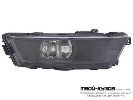 ФАРА ПРОТИВОТУМАННАЯ ЛЕВАЯ СТОРОНА ВНУТРИ ЧЁРНЫЙ (КИТАЙ) для Skoda RAPID (2014-)