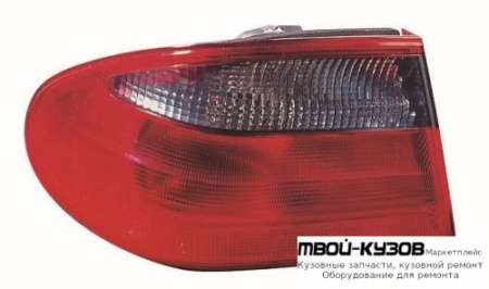 ФОНАРЬ ЗАДНИЙ ВНЕШНИЙ ЛЕВАЯ СТОРОНА (DEPO) ТОНИР-КРАСНЫЙ для Mercedes W210 (08.1995 - 08.1999) (09.1999 - 06.2002)