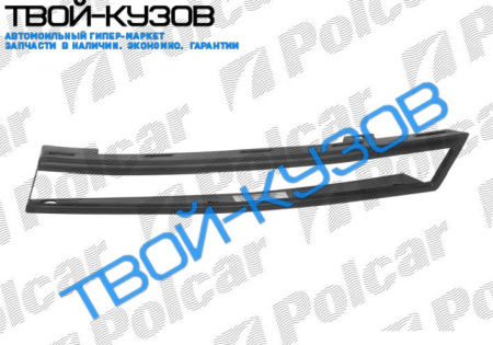 PASSAT B6 05- МОЛДИНГ ПРАВОГО ПОВОРОТНИКА В ПЕРЕДНЕМ БАМПЕРЕ ЧЕРНАЯ