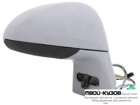 ЗЕРКАЛО ПРАВАЯ СТОРОНА ЭЛЕКТР С ПОДОГРЕВОМ БЕЗ ПОВОРОТНИК (CONVEX) ГРУНТ (ТАЙВАНЬ) для Citroen C4 (11.2004-) PICASSO (2006-)