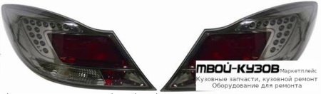 ФОНАРЬ ЗАДНИЙ ВНЕШНИЙ ЛЕВАЯ + ПРАВАЯ (КОМПЛЕКТ) (СЕДАН) ТЮНИНГ С ДИОД ВНУТРИ ХРОМ КРАСНЫЙ (DEPO) ТОНИР для Opel INSIGNIA (2008-)
