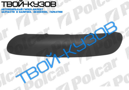 C3 02- НАКЛАДКА БАМПЕРА правая сторона ЧЕРНАЯ