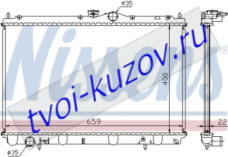CARISMA (, SPACE STAR 98-) РАДИАТОР ОХЛАЖДЕН MT 1.6 1.8