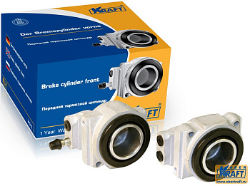 Цилиндр тормозной передний ВАЗ-2101 внутр.+наружн. правый (KRAFT)