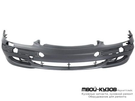 БАМПЕР ПЕРЕДНИЙ С ОТВЕРСТИЯМИ ПОД ОМЫВАТЕЛЬ ФАР ГРУНТ (ТАЙВАНЬ) для Mercedes W220 (10.1998-)
