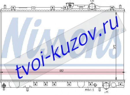 LANCER (COLT 92-) РАДИАТОР ОХЛАЖДЕН MT 1.6 1.8
