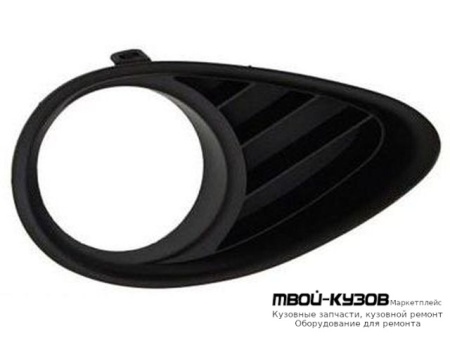 РЕШЕТКА БАМПЕРА ПЕРЕДНИЙ ЛЕВАЯ СТОРОНА С ОТВЕРСТИЯМИ ПОД ПРОТИВОТУМАННЫЕ ФАРЫ (ТАЙВАНЬ) для Infiniti FX 35 / 37/50 (2008-)