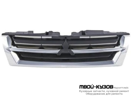 РЕШЕТКА РАДИАТОРА ХРОМ-ЧЁРНЫЙ (ТАЙВАНЬ) для Mitsubishi PAJERO / MONTERO (2000-2002) (2003-)