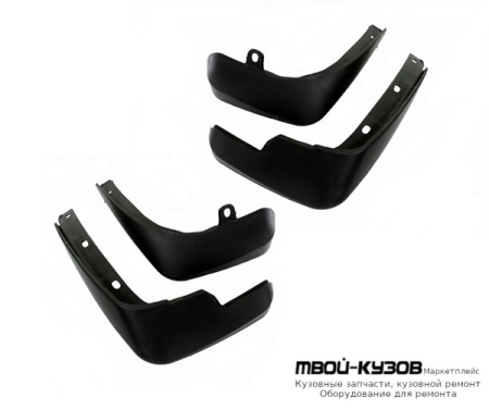 БРЫЗГОВИК ПЕРЕДНИЙ КРЫЛА ЛЕВАЯ + ПРАВАЯ (КОМПЛЕКТ) + ЗАДНИЙ (4 ШТ) (КИТАЙ) для Nissan TIIDA (2007-)