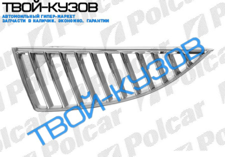 LANCER  03-05 РЕШЕТКА РАДИАТОРА ЛЕВАЯ ХРОМ