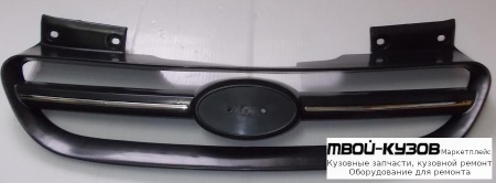 РЕШЕТКА РАДИАТОРА ЧЁРНЫЙ , С ХРОМ МОЛДИНГ (ТАЙВАНЬ) для Hyundai GETZ (2005-)