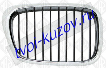 E39 РЕШЕТКА радиатора правая сторона хромировано-черн.