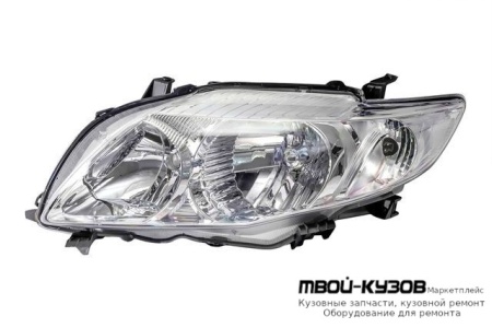 ФАРА ЛЕВАЯ СТОРОНА (СЕДАН) ПОД КОРРЕКТОР (DEPO) для Toyota COROLLA E150 (2006-) СЕДАН