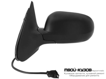 ЗЕРКАЛО ЛЕВАЯ СТОРОНА ЭЛЕКТР С ПОДОГРЕВОМ (ASPHERICAL) ГРУНТ (ТАЙВАНЬ) для Volkswagen POLO (09.1999 - 07.2001)
