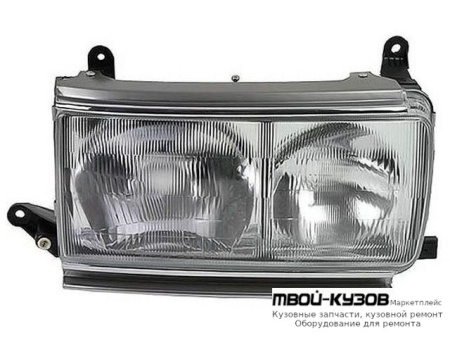 ФАРА ПРАВАЯ СТОРОНА С МОЛДИНГ ХРОМ (КИТАЙ) для Toyota LANDCRUISER 80 (01.1990 - 01.1998)