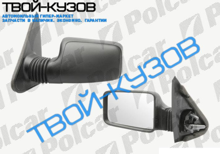 405 (SDN + комби), 07.87-12.97 ЗЕРКАЛО R МЕХАНИКА, ВЫПУКЛ, ХРОМ