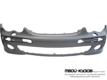 БАМПЕР ПЕРЕДНИЙ П/ОМЫВАТЕЛЬ (ориг.) ГРУНТ для Mercedes W203 (07.2000-)