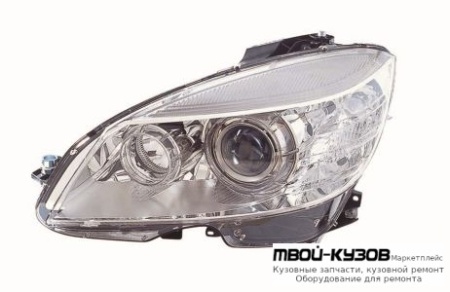 ФАРА ЛЕВАЯ СТОРОНА (КСЕНОН) С КОРРЕКТОР (DEPO) для Mercedes W204 (2007-)