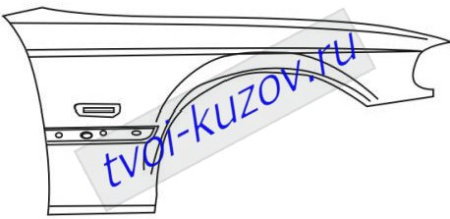 E46 КУПЕ КРЫЛО ПЕРЕДНЕЕ правое