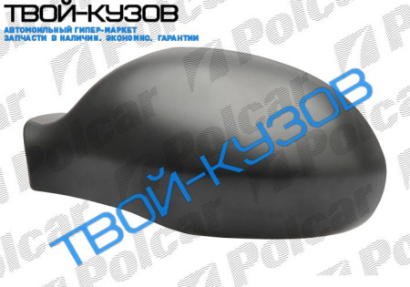 C5 01-08  НАКЛАДКА ЗЕРКАЛА L ЧЕРНАЯ