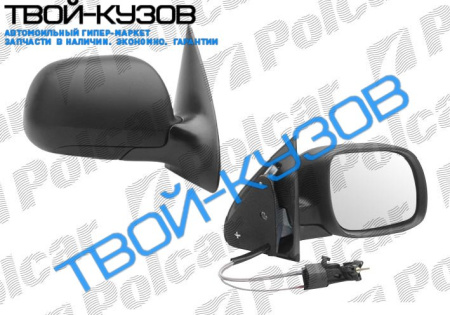 FABIA 00- ЗЕРКАЛО ПРАВОЕ МЕХАНИЧЕСКОЕ