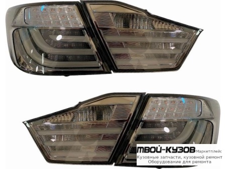 ФОНАРЬ ЗАДНИЙ ВНЕШНИЙ+ВНУТР ЛЕВАЯ + ПРАВАЯ (КОМПЛЕКТ) ТЮНИНГ С ДИОД ТОНИР ВНУТРИ ХРОМ (КИТАЙ) для Toyota CAMRY V50 (2011-)