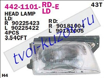 kadett фара правая 442-1101R-LD-E