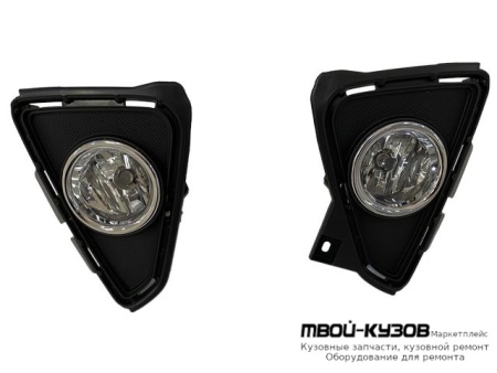 ФАРА ПРОТИВОТУМАННАЯ ЛЕВАЯ + ПРАВАЯ (КОМПЛЕКТ) С РЕШЕТК БАМПЕРА , ПРОВОДК И КНОПКОЙ для Toyota RAV4 (2013-)