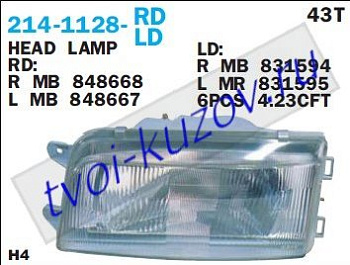 space wagon {hi santamo} фара правая 214-1128R-LD