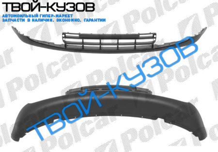 POLO (HB) 01-05 РЕШЕТКА В БАМПЕР ПЕРЕДНИЙ