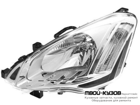 ФАРА ЛЕВАЯ СТОРОНА С КОРРЕКТОР (DEPO) для Citroen BERLINGO (2013-) / PEUGEOT PARTNER (2015-)