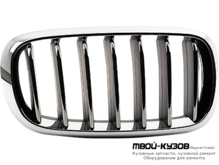 РЕШЕТКА РАДИАТОРА ПРАВАЯ СТОРОНА ХРОМ ЧЁРНЫЙ (ТАЙВАНЬ) для BMW F15 X5 (2013-)
