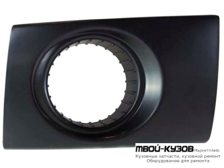 РЕШЕТКА БАМПЕРА ПЕРЕДНИЙ ЛЕВАЯ СТОРОНА С ОТВЕРСТИЯМИ ПОД ПРОТИВОТУМАННЫЕ ФАРЫ (КИТАЙ) для Hyundai TUCSON (04.2004-)