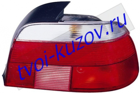 E39 ФОНАРЬ задний внешний правый красный-БЕЛ