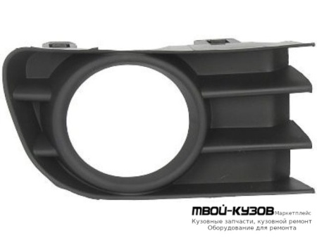 РЕШЕТКА БАМПЕРА ПЕРЕДНИЙ ПРАВАЯ СТОРОНА С ОТВЕРСТИЯМИ ПОД ПРОТИВОТУМАННЫЕ ФАРЫ (ИТАЛИЯ) для Renault MEGANE (2003-2007)