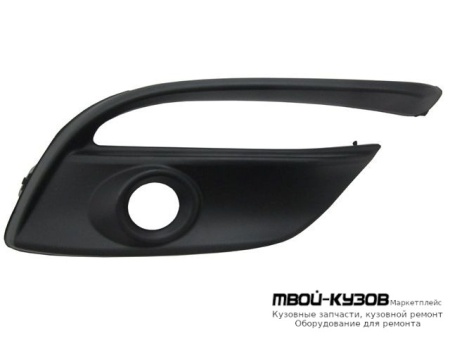 РЕШЕТКА БАМПЕРА ПЕРЕДНИЙ ПРАВАЯ СТОРОНА С ОТВЕРСТИЯМИ ПОД ПРОТИВОТУМАННЫЕ ФАРЫ (КИТАЙ) для Mazda 3 (2013-)