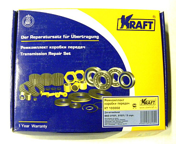 Подшипник КПП ВАЗ-21074 5-ти ступ. рем.к-т полный (KRAFT) KT 102053/КТ 103002