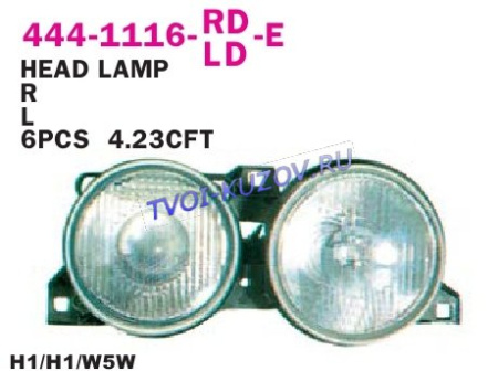 ФАРА левая В СБОРЕ с рамкой 88-91  - для BMW E30