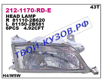corona {premio} фара правая 212-1170R-RD-E