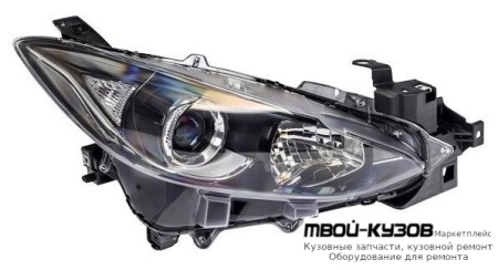 ФАРА ПРАВАЯ СТОРОНА ПОД КОРРЕКТОР (DEPO) для Mazda 3 (2013-)