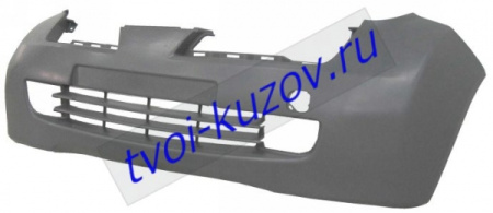 MICRA БАМПЕР переднийИЙ с отверстием под повторитель поворота под противотуманку загрунтов. (под покраску)