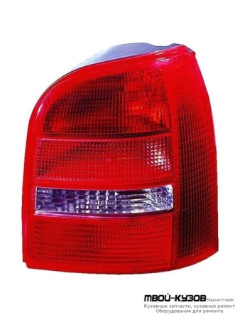 ФОНАРЬ ЗАДНИЙ ВНЕШНИЙ ПРАВАЯ СТОРОНА (УНИВЕРСАЛ) (DEPO) КРАСНЫЙ-БЕЛ для Audi A4 (01.1999 - 01.2001), Audi A4 (12.1994 - 12.1998)